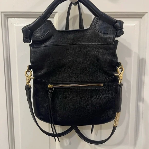 Foley and Corinna Black Leather Crossbody Bag - Picture 3 of 7